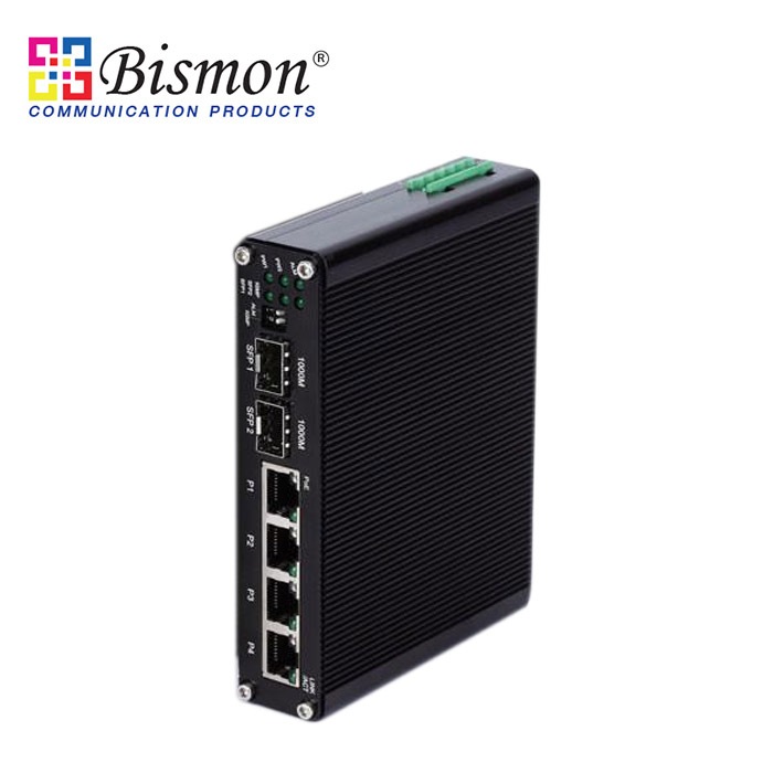 4-Port-RJ45-Gigabit-2-SFP-Module-Fiber-PoE-Industrial-Switch